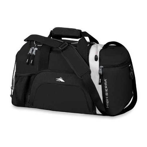 High Sierra Cross Sport Duffel Switch Blade Black, White
