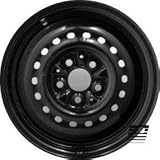 REFINISHED 14 inch Black Full Face Painted Steel Factory, OEM Wheel, Rim