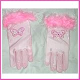 Short Pink Butterfly Gloves