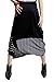 ELLAZHU Women Baggy Patchwork Genie Pants Harem Trouser GY09 Black