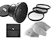 Sony Cyber-shot DSC-RX100 II 0.43X High Definition Super Wide Angle Lens w/ Macro (Includes Necessary Lens/Filter Adapters) + 52mm 3 Piece Filter Kit + Nwv Direct Micro Fiber Cleaning Cloth