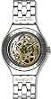 Swatch Men's Irony YAS100G Silver Stainless-Steel Automatic Watch with Silver Dial