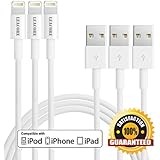 Inovat&reg; 3x USB Lightning Cable Data Sync Charger Cord for Apple Iphone 5/5c/5s/6/6plus Ipod/ipad