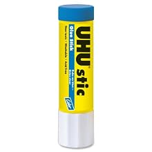 Saunders UHU Glue Stick, 0.74 oz., Purple (99602)