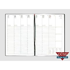Manager-Timer 160 Seiten, 1 Woche = 2 Seite, Fadenheftung, umfangreicher Info-Teil, Messetermine, Adressteil, Tagesz�hlung, Ferientermine, ... Einband Tucson schwarz, Gr��e: 21cm x 26cm