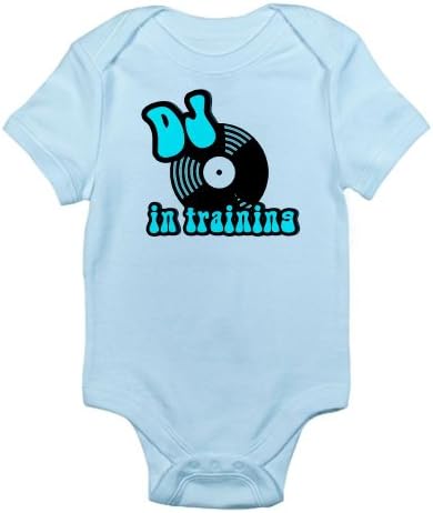 CafePress DJ in training Infant Bodysuit - 18-24M Sky Blue [Apparel] Gif...
