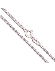 Sterling Silver Box Chain 1.5mm Genuine Solid 925 Italy Classic New Necklace 24"