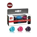 VACU VINTM Colored Wine stoppers (3pc)- Pegable Box