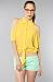 *NYC Boutique The Big Flirt Top in Mustart,Tops (S/S) for Women, Large,Mustard