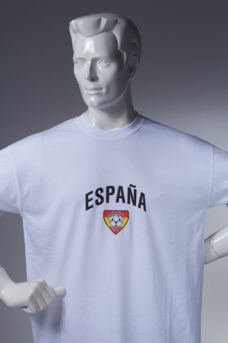 Fanshirt Spanien EM 2012 – T-Shirt Trikot Europameisterschaft 3XL weiss