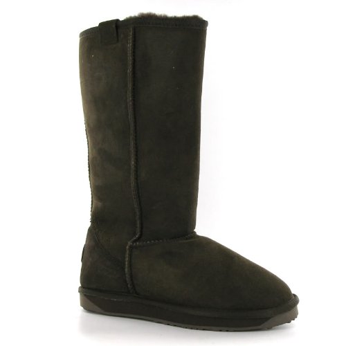 Emu Stinger Hi Chocolate Sheepsking Leather Damen Boots Size 37 EU