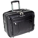 McKlein LASALLE R Series Leather 17in. Wheeled Laptop Overnight