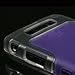 Blackberry Torch 9800 Hybrid Phone Cover Protector Case - Purple/Clear thumb