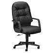 Executive High-Back Chair,26-1/4"x29-3/4"x46-1/2",Black Lthr