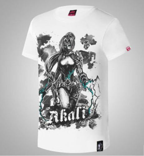 LOL League of Legends Akhasi Akali the Fist of Shadow T-shirt Short sleeves Top XXXXL Size