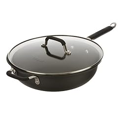 Kitchen Essentialsandreg; from Calphalonandreg; Covered Hard-Anodized Nonstick Jumbo Frying Pan - 12