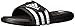 adidas Unisex Adissage Cloudfoam Slides Sandal, Black/White/Black, 6 US Men