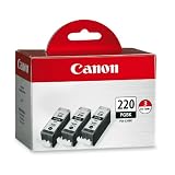 Canon PGI220BK3PK 220PGBK Ink Cartridges Combo Pack Black