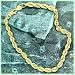 14K 4.00MM Diamond Cut Solid Rope Bracelet 8