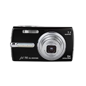 Olympus Mju 780 Digital Compact Camera - Black (7.1MP, 5x Optical Zoom) 2.5" LCD