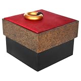 Silk and Marbled Gift Box - Red