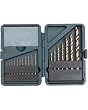 Bosch CO18 18 Piece Cobalt Twist Drill Bit Assortment in Plastic Case
