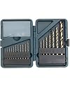 Bosch CO18 18-Piece Cobalt Twist Drill Bit Assortment in Plastic Case