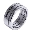 What Cancer Cannot Do Ring (with Cancer Can't Do Quote) - Stainless Steel Jewelry (with FREE Velvet Pouch).