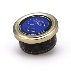 Marky's Fresh Farmed River Beluga Caviar, Malossol, Huso Dauricus - 2 oz by Marky's Caviar