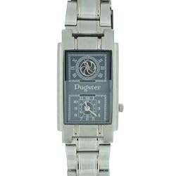 Pugster Mens Blue Dual Gifts Ideas Him Fashion Jewelry Watch