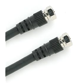Arista RG-6 Coaxial Cables RF cables with F-type connectors 100 feet by Arista