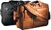 Millennium Leather Vaqueta Contemporary Laptop Briefcase,Black Vaqueta Napa