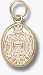 U.S. Naval Academy Seal In Oval Charm/Pendant -14K/10K, Stainless Steel or Gold Plated