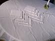 Banquet Hand Drawnwork Tablecloth + Napkins Set
