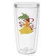 Whimsical Christmas Bell 16 oz Insulated Beverage Tumbler, Clear