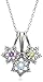 Platinum Plated Sterling Silver Amethyst, Blue title=