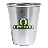 Set of 2 Oregon Ducks Stainless Shot Glass - NCAA College Athletics - Fan Shop
