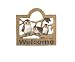 Welcome Owls Garden Plaque