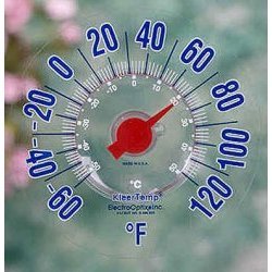 Childrens Toyshop  Tools & Hardware : Window-Cling Thermometer (Clear) (7.25" Diameter)
