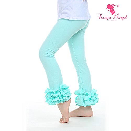 Kaiya Angel Little Girl's Ruffle Leggings Toddler Girl Ruffle Pants 2-6 Years