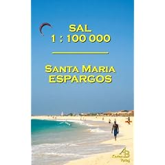 Sal 1:100.000. Mit Stadtplan Santa Maria und Espargos: (Kap Verde)