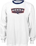 Men's Chicago Bears L/S Basic White Ringer Tee