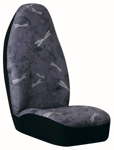 Silver Dragonflies Bucket Seatcover