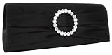 Pochette en Satin Sac de Soir�e - Couleur Noire