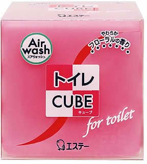 エアウォッシュ トイレCUBE(キューブ) やわらかフローラルの香り 130g