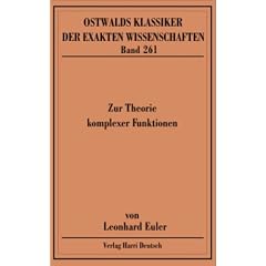 Zur Theorie komplexer Funktionen. (1768-1783) (Taschenbuch)