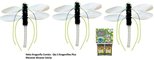 Litterboy Special 3 pack - Kragonfly Interchangeable Cat Toy - Attachment Only PLUS Meowee Wowee Catnip