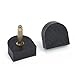 High Heel Tips Replacement Dowels (6 Pair) - Black, Medium