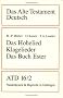 Das Alte Testament Deutsch (ATD), Tlbd.16/2, Das Hohelied (Das Alte Testament Deutsch. Atd. Kartonierte Ausgabe)