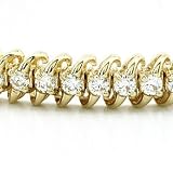 14K Diamond Bracelet -- 2.00 Ct. SI1-SI2 Eye Clean J/K